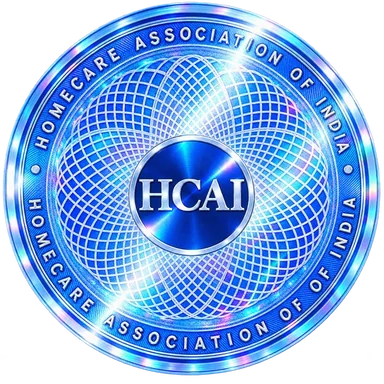 Homecare Association of India blue and silver hologram